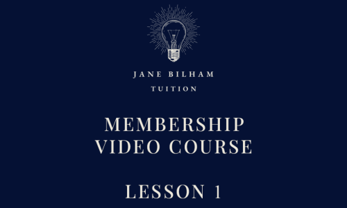 MEMBERSHIP COURSE VIDEO - LESSON 1