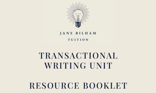 TRANSACTIONAL WRITING UNIT - FULL RESOURCE BOOKLET